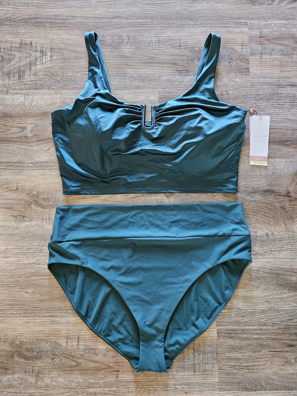 Calia By Carrie Underwood Emerald Green Swim Set